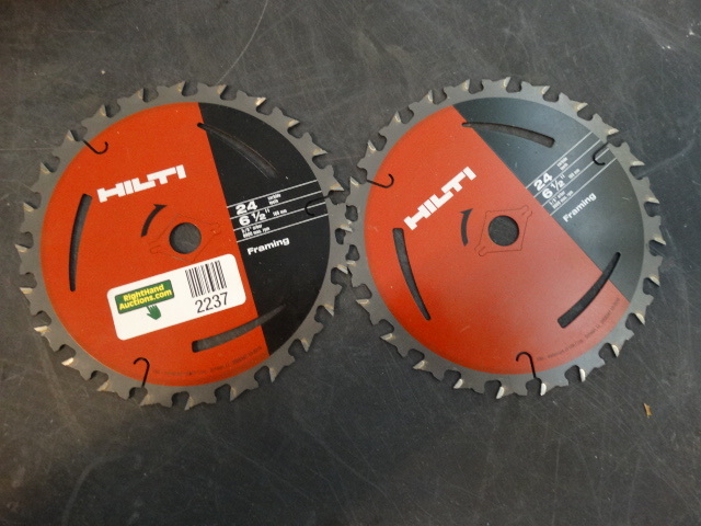 lot 2237 image: Hilti Circular Saw Blades, Appear To Be New � Expensive