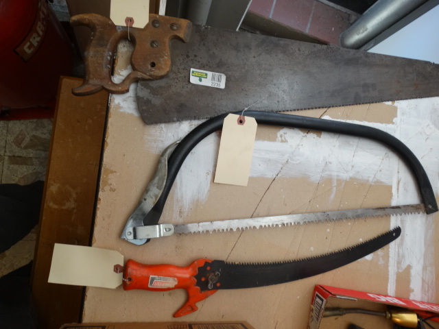lot 2235 image: 3 Saws - Box, Limb, And Crosscut - All Feel Nice And Sharp
