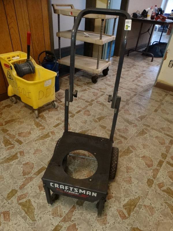 lot 2119 image: Craftsman Pressure Washer Cart