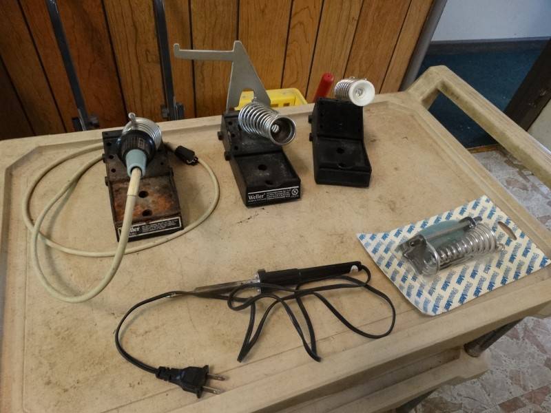 lot 2122 image: Weller Soldering Iron And Stands, With Extras