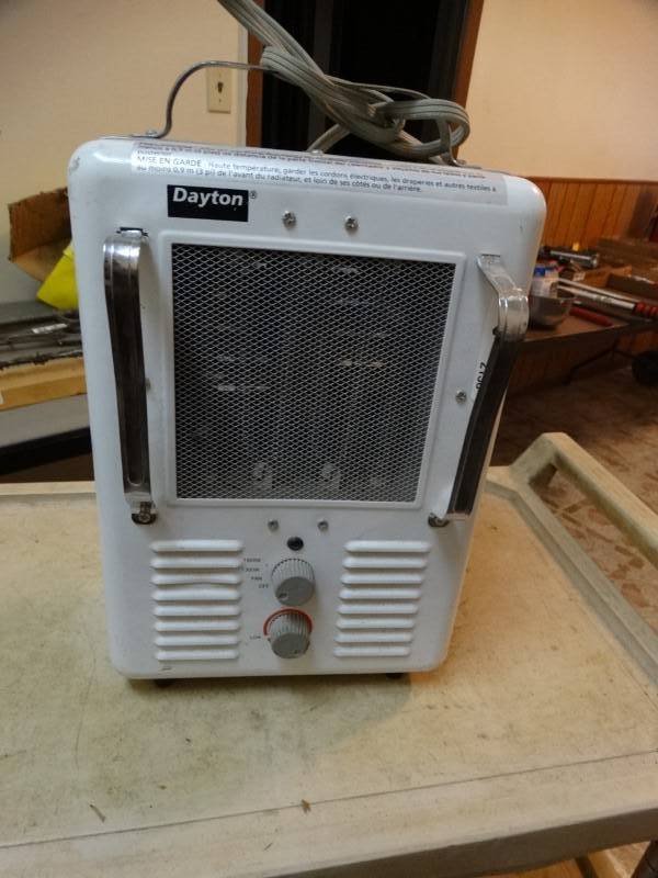 lot 2158 image: Dayton Fan - Runs - Heater Function Did Not Come On