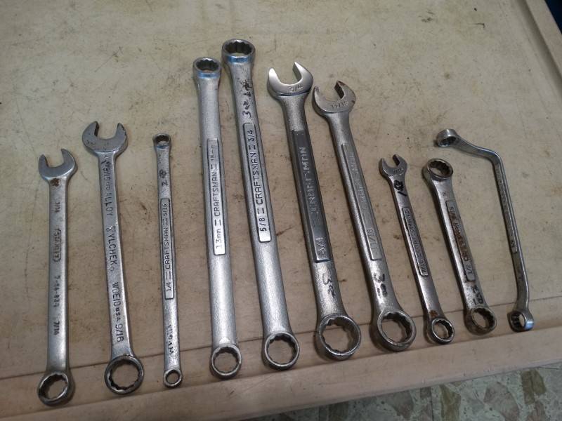 lot 2229 image: Lot Of Wrenches, Several Craftsman