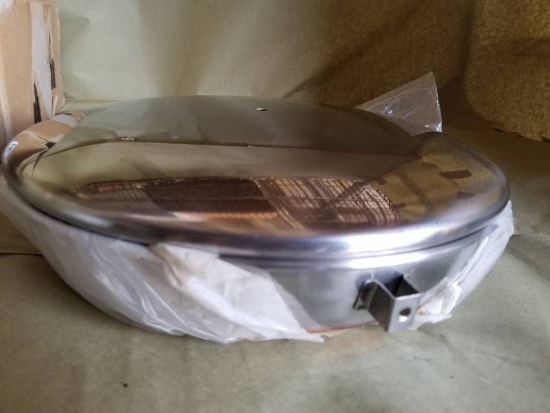 lot 11002 image: DAVIDCRAFT 10 PIECE   COOKWARE SET   STAINLESS STEEL  COPPER CLAD BOTTOMS