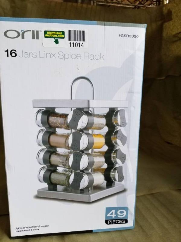 lot 11014 image: Orii 16 Jars Linx Spice Rack