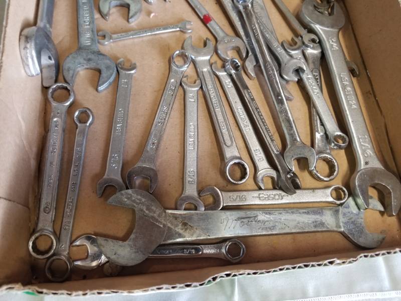 lot 11076 image: Both Open and Closed end Wrenches