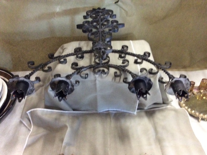 lot 11116 image: 1970s Pair of SEXTON Cast metal Decorative Horse Head Wall Plaques, Vintage Black Iron Metal Wall Hanging Candle Holder for 4 four Candles Candelabra Wall Sconce
