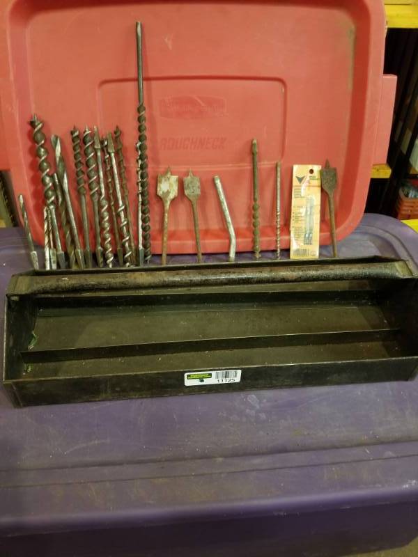 lot 11125 image: Masonry and Hammer Drill Bits, Woodboring Spade Drill Bits