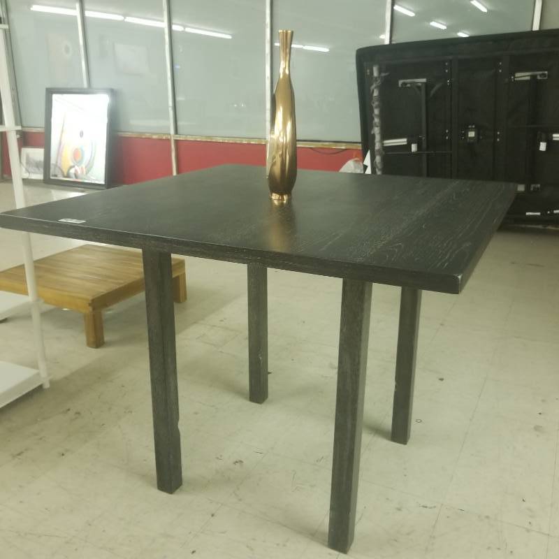 lot 11537 image: Nantucket Styled Black Pub Table