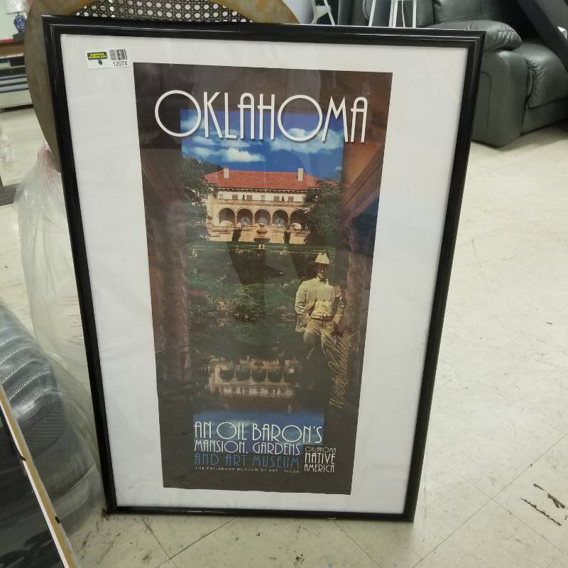 lot 12074 image: Oklahoma Native America Tourist Posters