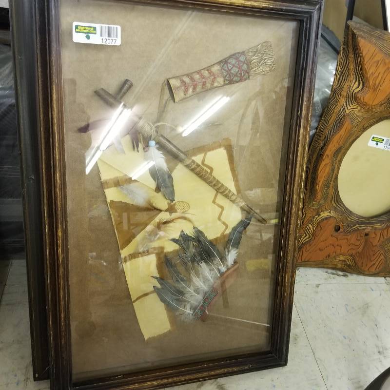 lot 12077 image: Native American Art - Shadow Box