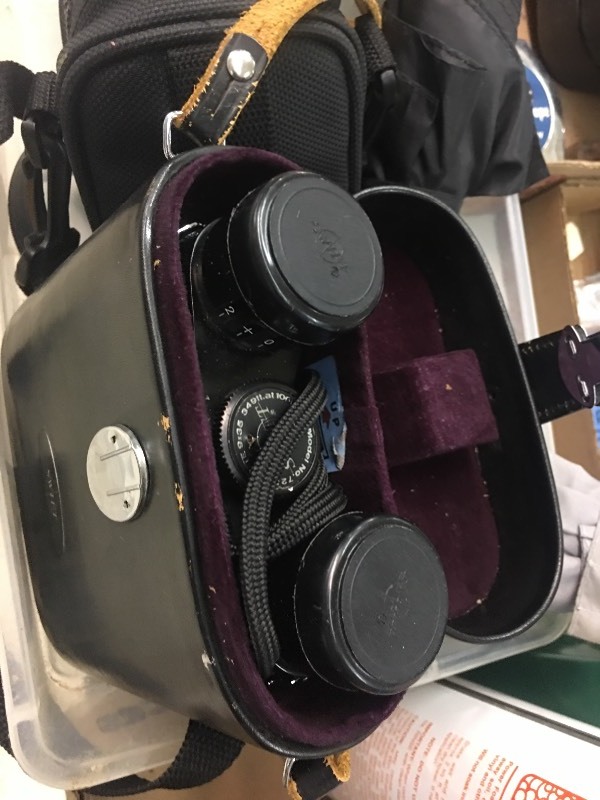 lot 12039 image: Binoculars, Umbrellas, Book