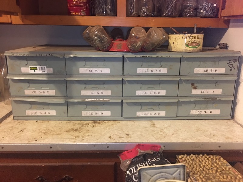 lot 11474 image: Metal Storage With Drawers
