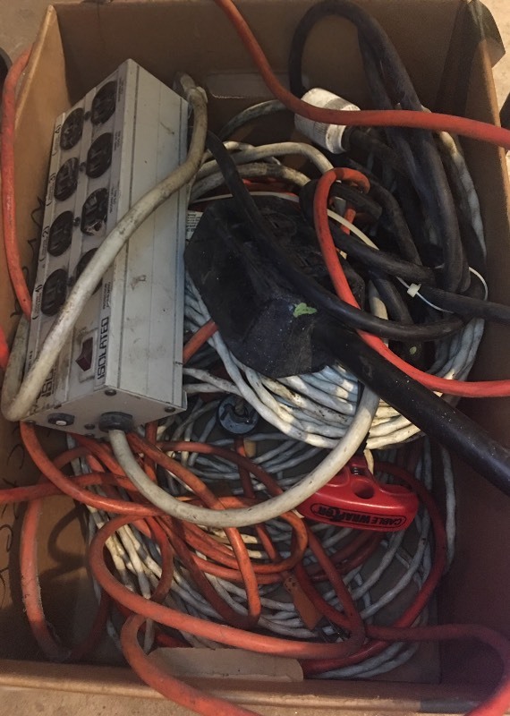 lot 11492 image: Extention Cords and Power Blocks