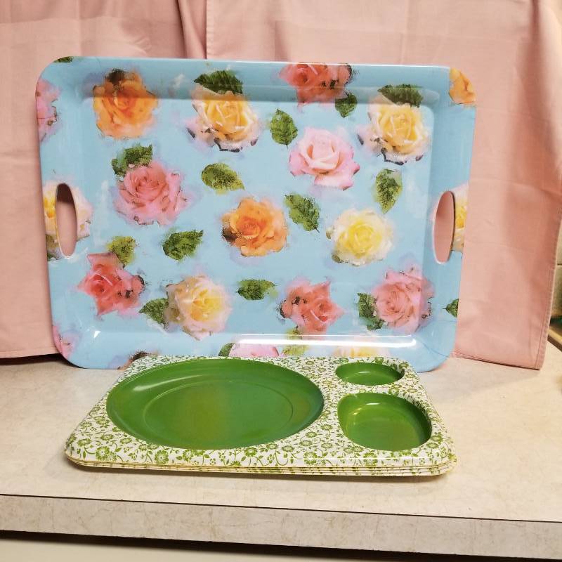 lot 11558 image: Serving tray handle evolution sakura melamine
