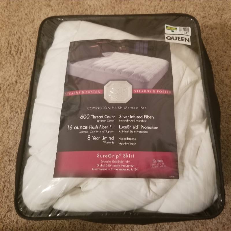lot 11647 image: Stearns And Foster Mattress Pad