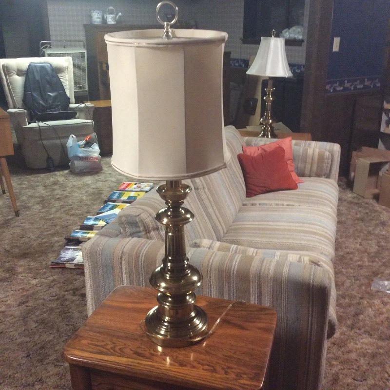 lot 12151 image: Brass Lamp