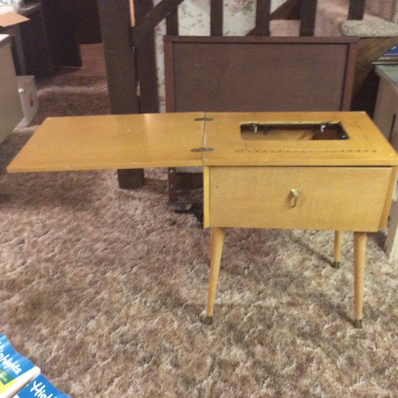 lot 12145 image: Vintage Sewing Table