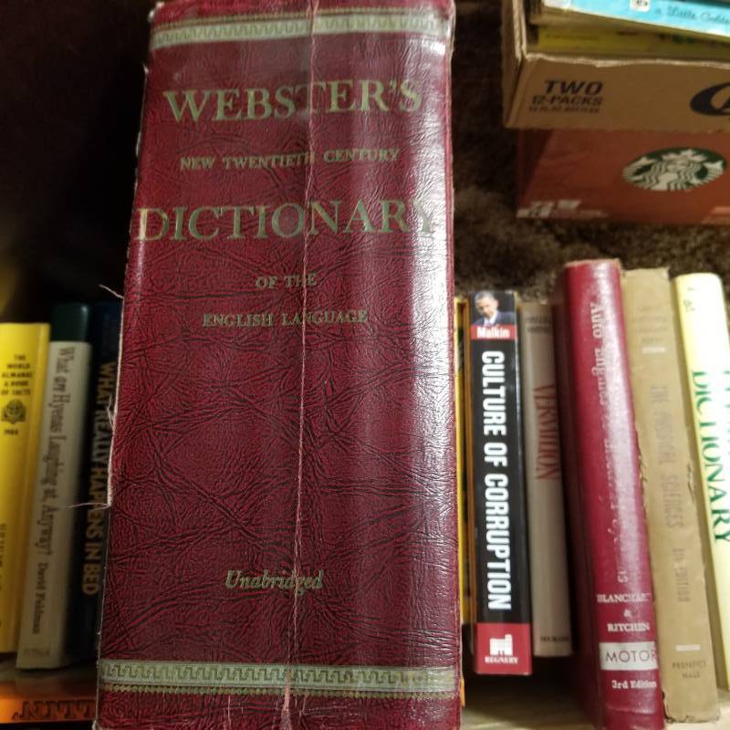 lot 12161 image: Websters Dictionary and other Referal Books
