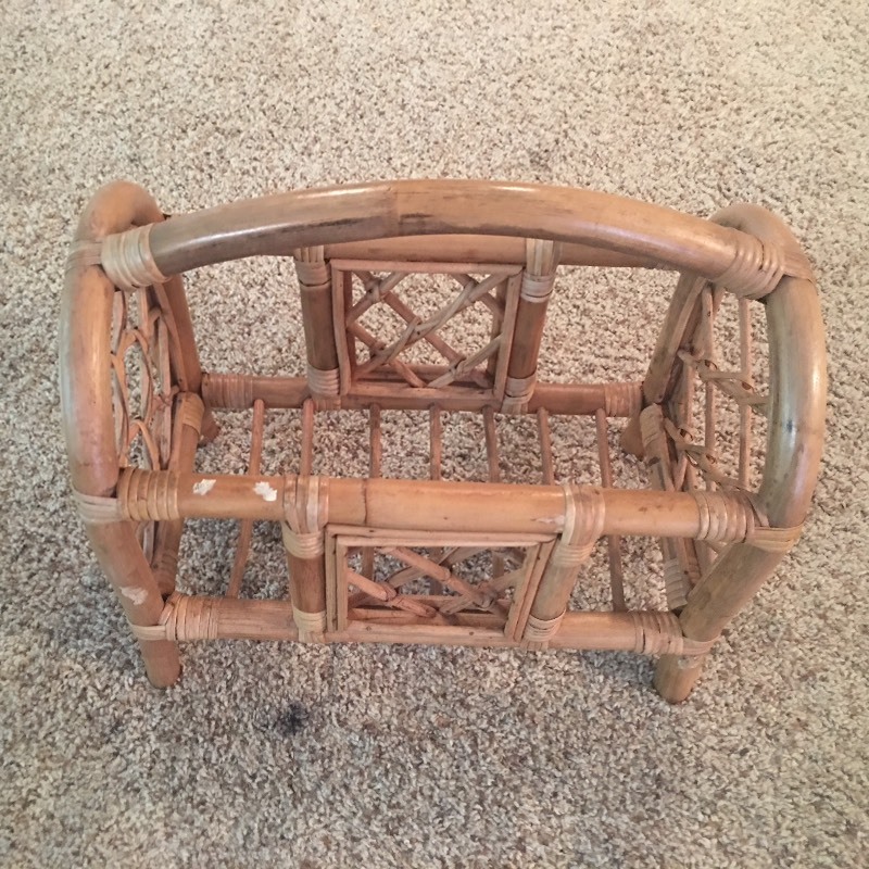 lot 11694 image: Bamboo magazine Rack