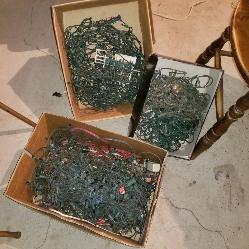 lot 12282 image: Boxes of Christmas Lights