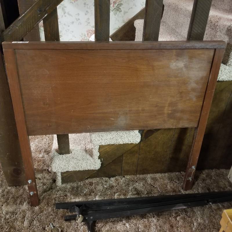 lot 12294 image: Twin Bed Headboard,  Frame