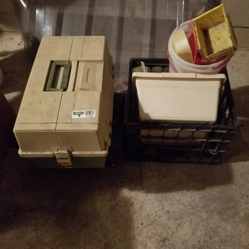 lot 12300 image: Tackle Boxes, Metal Boxes