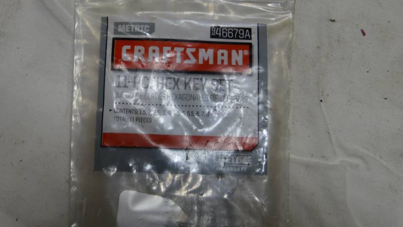lot 4139 image: Craftsman Hex Key Set in the Package