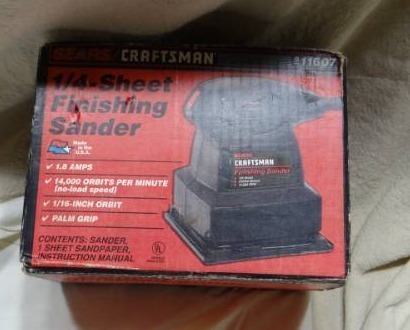 lot 4174 image: Craftsman 14 Sheet Finishing Sander in the Box