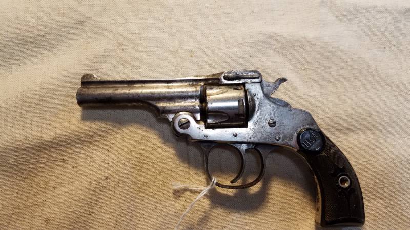 lot 9157 image: Hopkins and Allen Safety Police Break Action Revolver