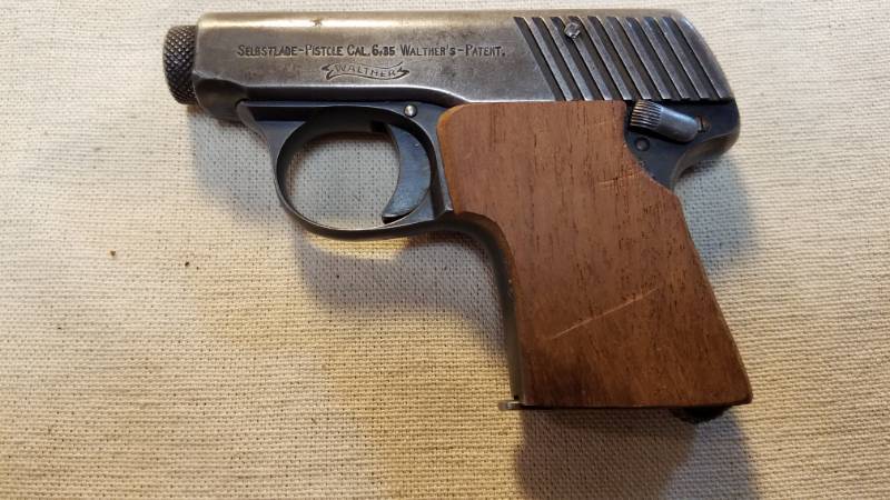 lot 9187 image: Walther Selbstlade Semiautomatic Pistol 7.65 mm