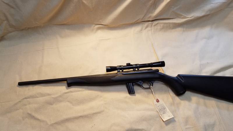 lot 9055 image: Mossberg 802 Plinkster .22lr with Bushnell Banner Scope