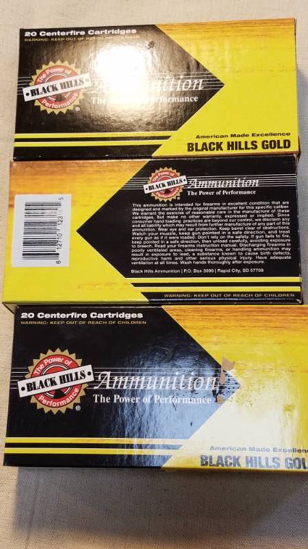 lot 9058 image: Ammo  3 Boxes of .243 Win with Hornady 95gr SST Bullets by Black Hills Gold