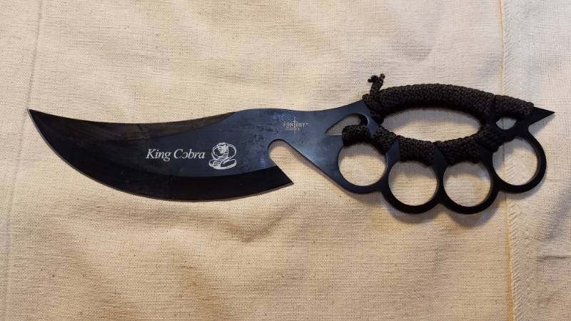 lot 9063 image: Fighting Knife - King Cobra with Sheath