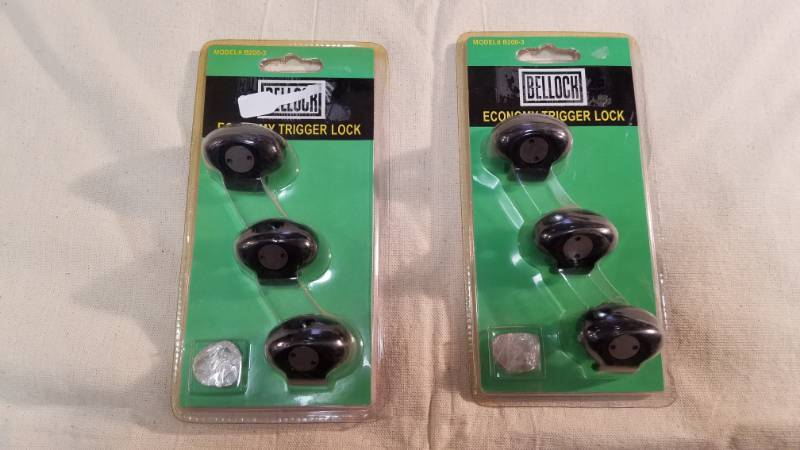 lot 9007 image: Trigger Locks - Six Locks in Two Unopened Packages