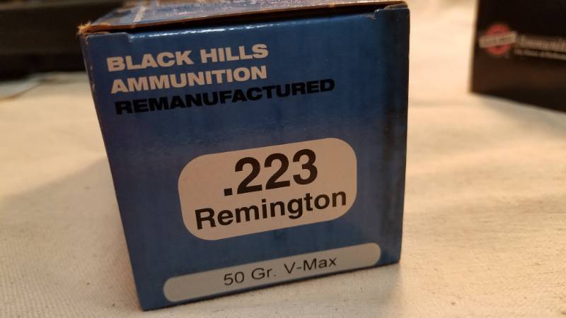 lot 9083 image: .223 Black Hills Ammo