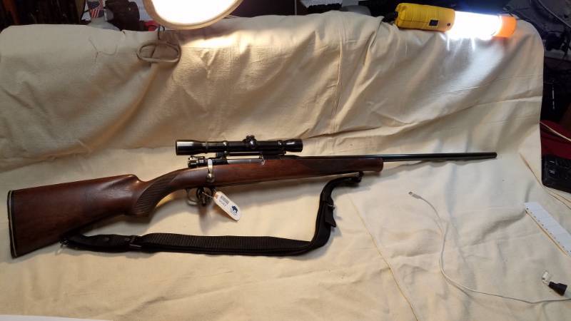 lot 9087 image: .257 Roberts 98 Action on Nice Furniture.  Great All-Purpose Gun