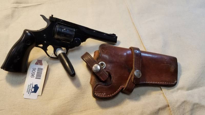 lot 9096 image: H&R Model 999 Sportsman 22lr with a Leather Holster