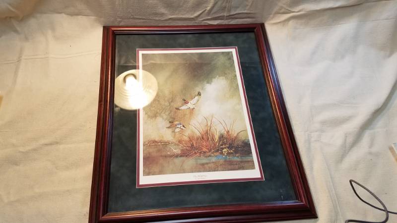 lot 9124 image: The Wild Pair - Artist Signed and Numbered BEAUTIFULLY Matted and Framed (There are two in the set, watch this AND lot 9123)