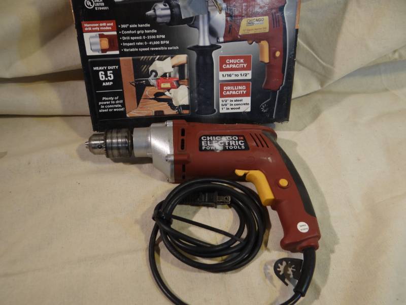 lot 9231 image: 12 6.5 Amp Hammer Drill - Variable Speed, Reversing