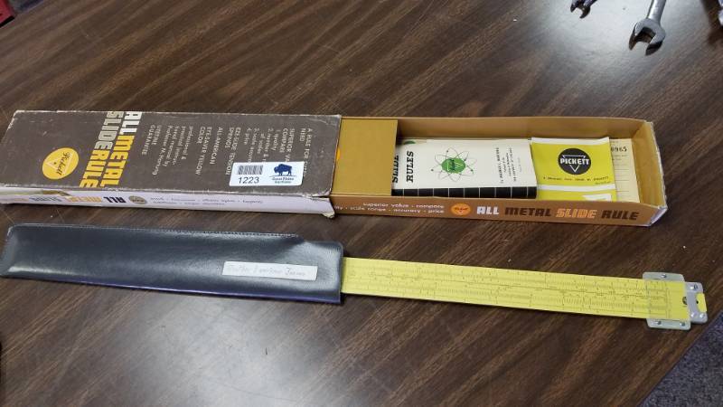 lot 1223 image: Pickell All-Metal Slide Rule