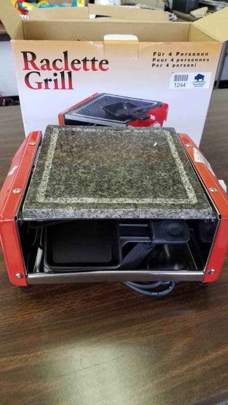 lot 1244 image: Raclette Grill - Still in the Box - Great Little Quick Grilling Unit