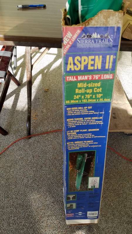 lot 1260 image: Cot - TALL MAN VERSION, In The Box
