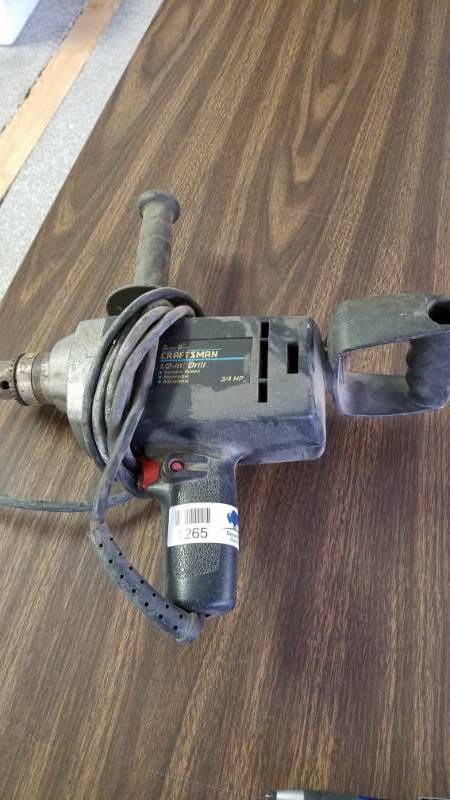 lot 1265 image: Craftsman Big 12 Drill