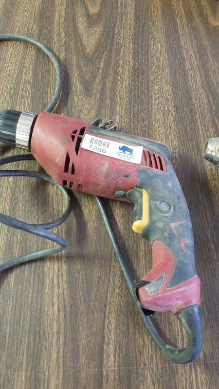 lot 1266 image: Craftsman Professional 38 VSR Corded Drill AND a Craftsman Cordless Drill as well (no battery for the second, add it to your set)
