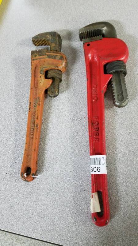 lot 1306 image: Two Pipe Wrenches