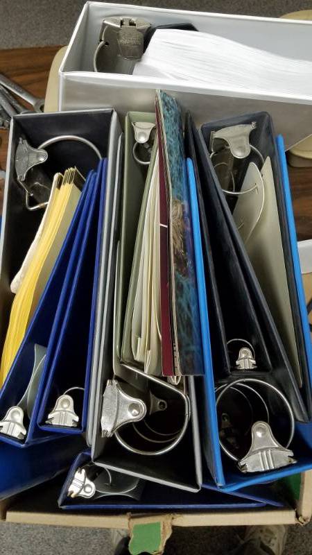 lot 1229 image: Binders - Box Full